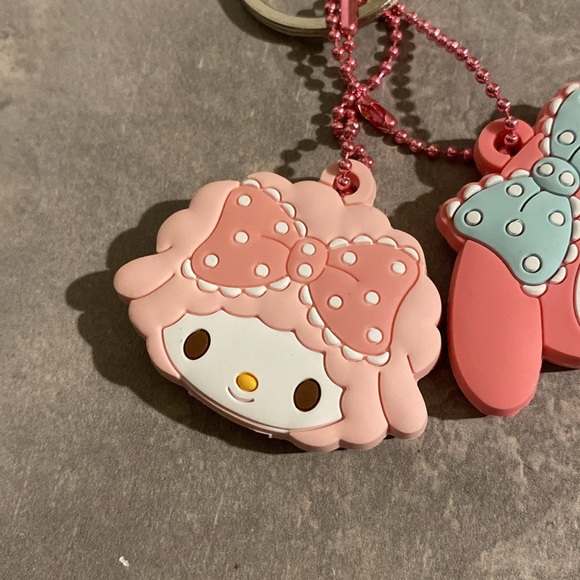 My Melody Sanrio Key Cover Cap Duo Set - Picture 2 of 5
